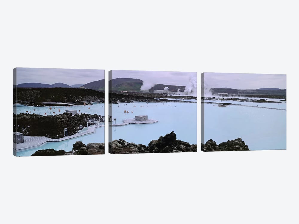 Blue Lagoon Geothermal Spa, Grindavik, Reykjanes Peninsula, Iceland by Panoramic Images 3-piece Art Print