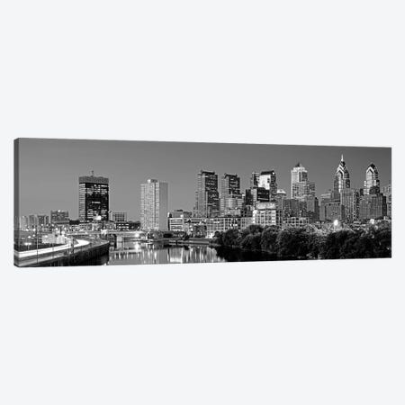 US, Pennsylvania, Philadelphia skyline, night Canvas Print #PIM4552} by Panoramic Images Canvas Print