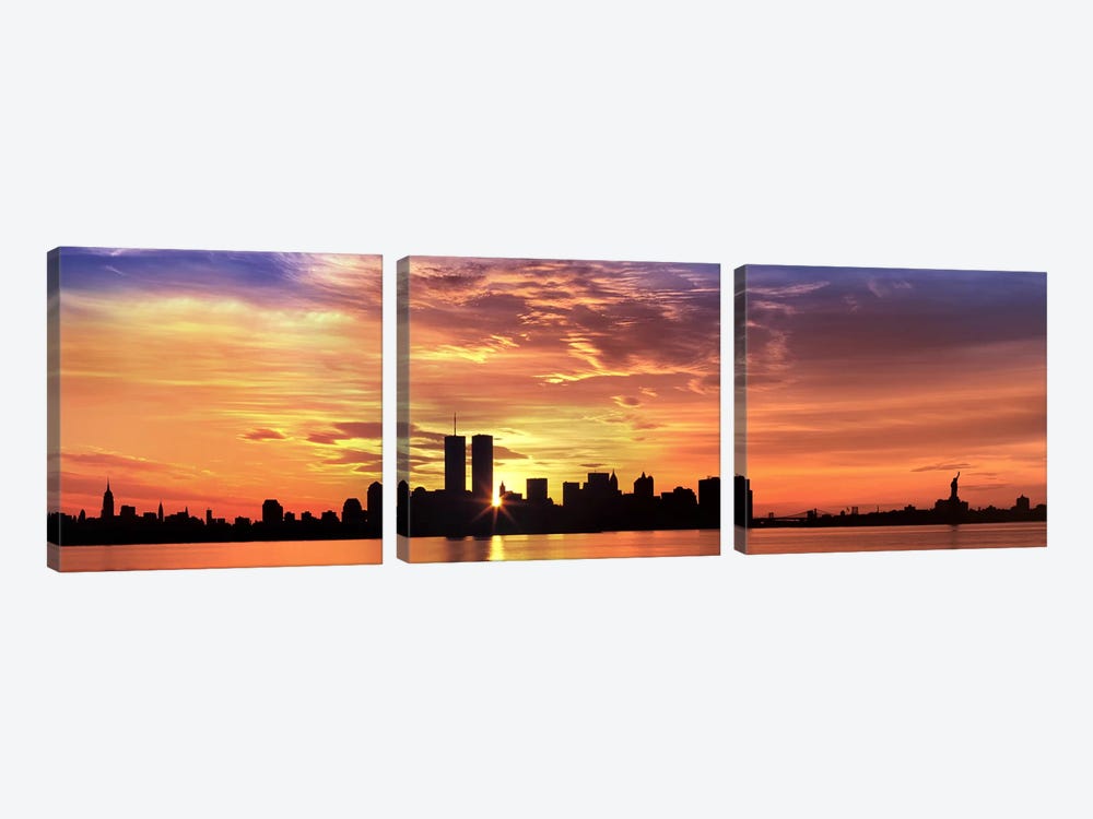 Urban Sunrise, New York City, New York, USA by Panoramic Images 3-piece Canvas Print