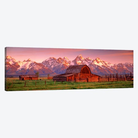 Barn Grand Teton National Park WY USA Canvas Print #PIM455} by Panoramic Images Canvas Art