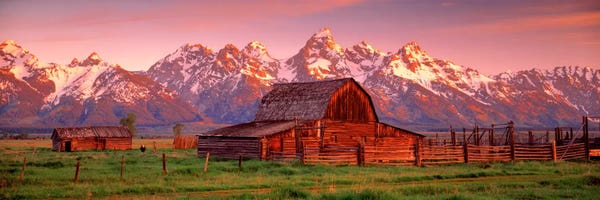 Wyoming: Barn Grand Teton National Park WY USA by Panoramic Images