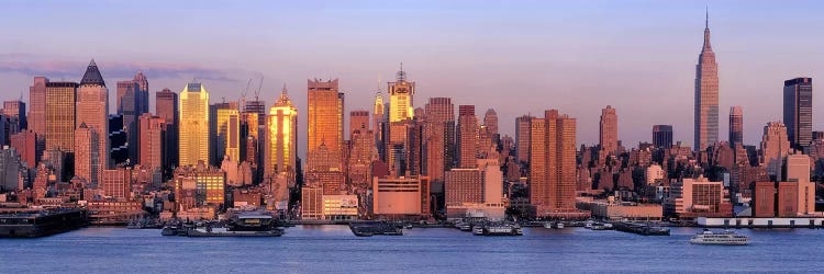 USA, New York, New York City, West Side, Skyscrapers in a city during dusk #2