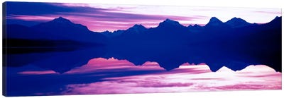 Sunrise Lake McDonald Glacier National Park MT USA Canvas Art Print - Glacier National Park Art