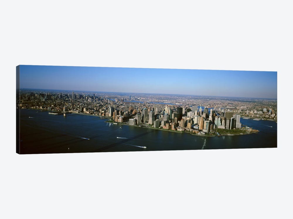 USA, New York, New York City, Aerial view of Lower Manhattan by Panoramic Images 1-piece Canvas Wall Art
