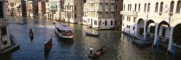 Traffic On The Canal, Venice, Italy