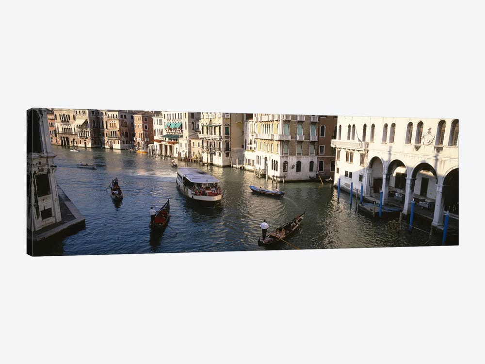 Traffic On The Canal, Venice, Italy by Panoramic Images 1-piece Canvas Wall Art