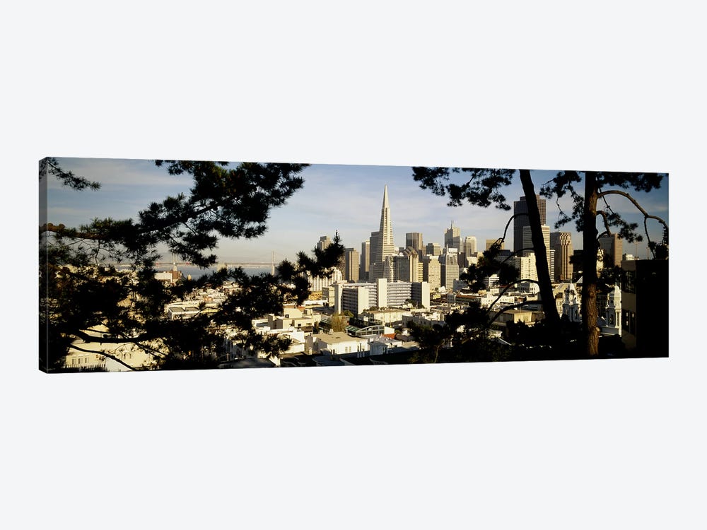 High Angle View Of A City, San Francisco, California, USA by Panoramic Images 1-piece Canvas Artwork