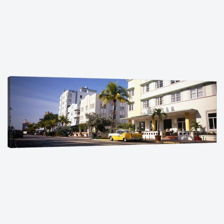 Car parked in front of a hotel, Miami, Florida, USA Canvas Print #PIM4598} by Panoramic Images Canvas Art Print