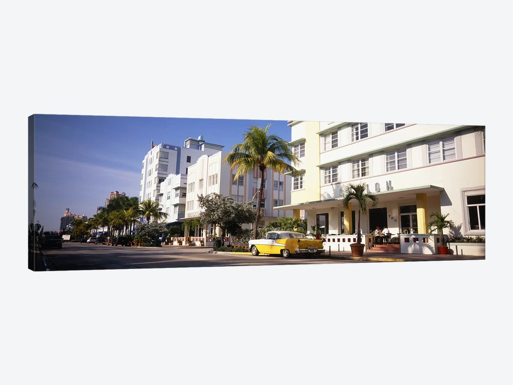 Car parked in front of a hotel, Miami, Florida, USA by Panoramic Images 1-piece Art Print