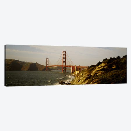 Bridge over a bay, Golden Gate Bridge, San Francisco, California, USA Canvas Print #PIM4600} by Panoramic Images Art Print