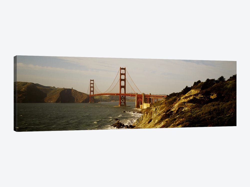 Bridge over a bay, Golden Gate Bridge, San Francisco, California, USA by Panoramic Images 1-piece Canvas Art