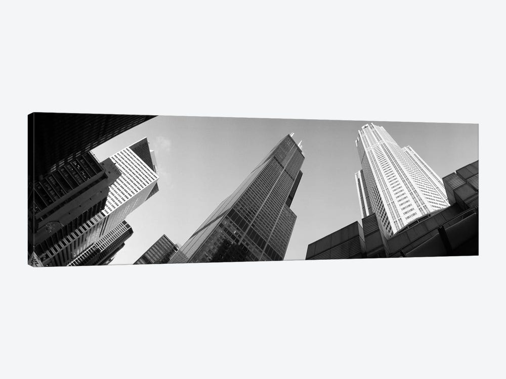 Low angle view of buildings, Sears Tower, Chicago, Illinois, USA by Panoramic Images 1-piece Art Print