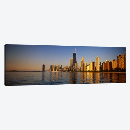 Buildings on the waterfront, Chicago, Illinois, USA Canvas Print #PIM4607} by Panoramic Images Canvas Artwork