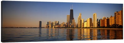 Buildings on the waterfront, Chicago, Illinois, USA Canvas Art Print - Chicago Skylines