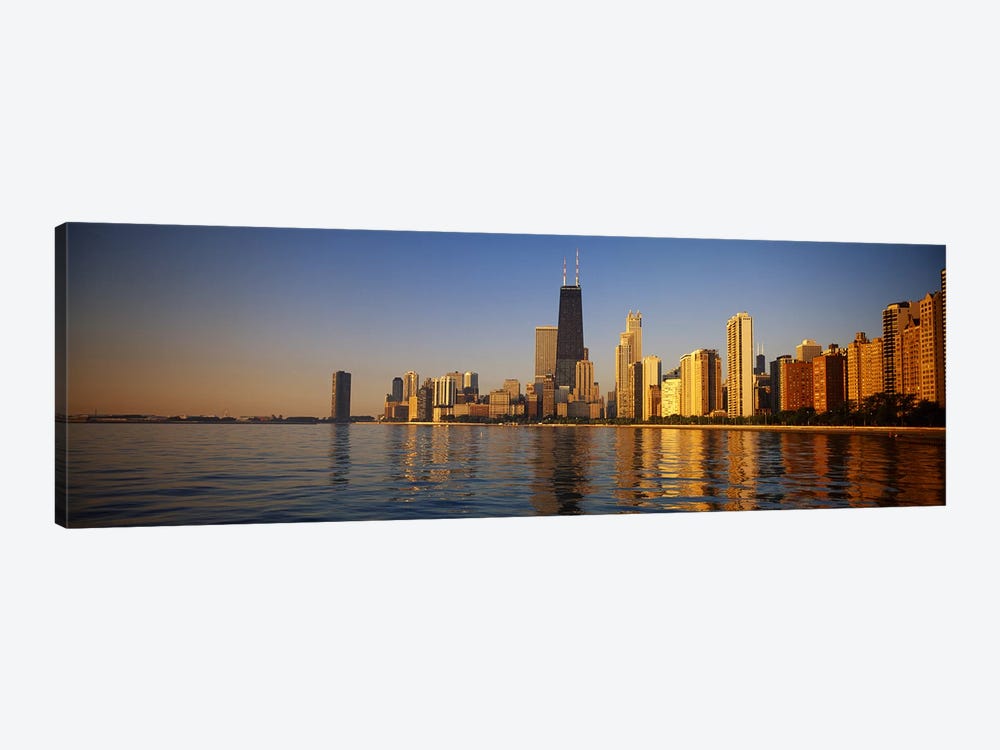 Buildings on the waterfront, Chicago, Illinois, USA by Panoramic Images 1-piece Canvas Art Print