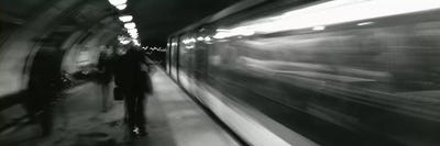 Subway Station Blurred Motion, London, England, United Kingdom by Panoramic Images multi panel art