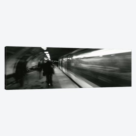 Subway Station Blurred Motion, London, England, United Kingdom Canvas Print #PIM4609} by Panoramic Images Canvas Art Print