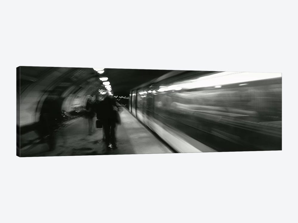 Subway Station Blurred Motion, London, England, United Kingdom by Panoramic Images 1-piece Canvas Art Print