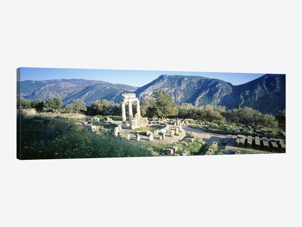 GreeceDelphi, The Tholos, Ruins of the ancient monument by Panoramic Images 1-piece Canvas Art