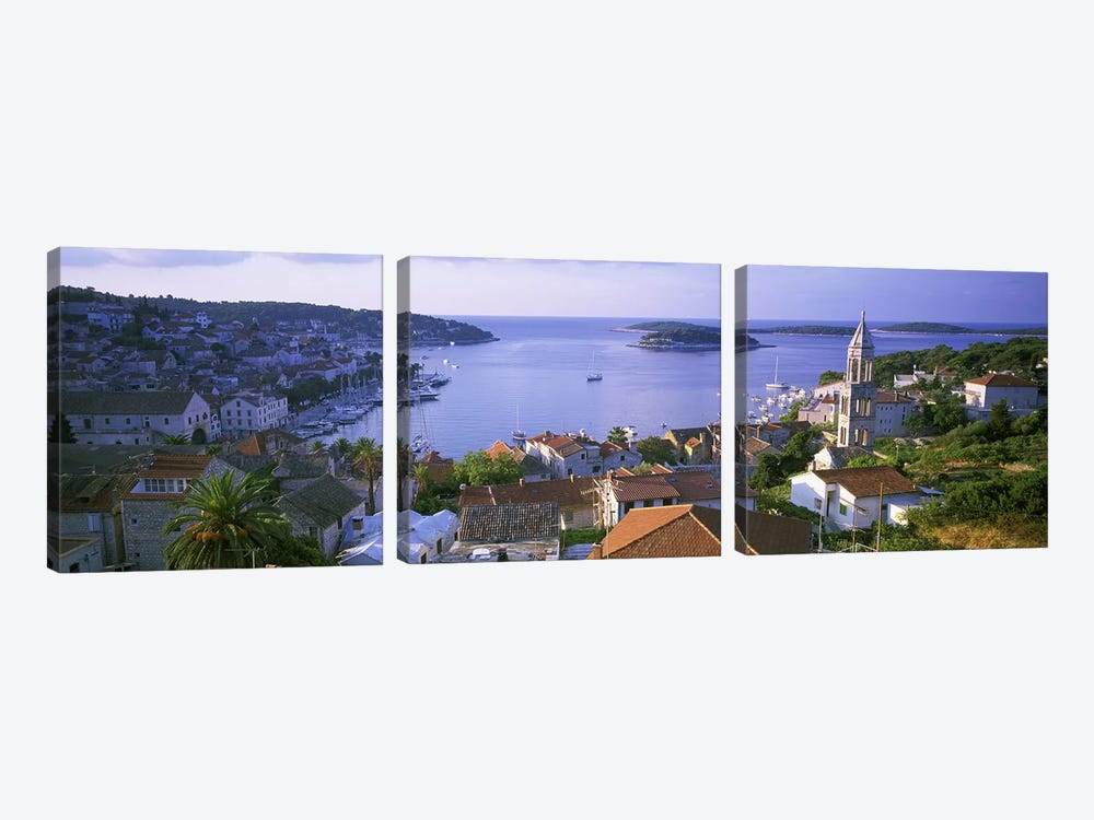 Port Of Hvar, Split-Dalmatia County, Republic Of Croatia by Panoramic Images 3-piece Art Print