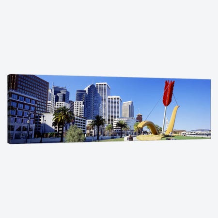 USACalifornia, San Francisco, Claes Oldenburg sculpture Canvas Print #PIM4647} by Panoramic Images Canvas Artwork