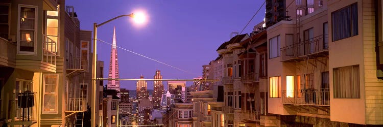 City At Night, San Francisco, California, USA