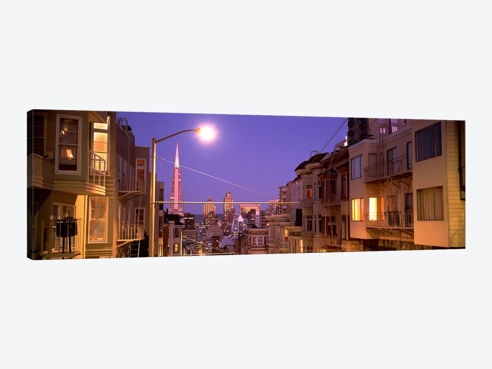City At Night, San Francisco, California, USA by Panoramic Images 1-piece Canvas Art Print