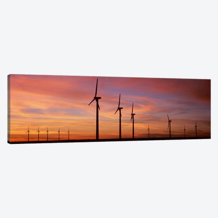 Wind Turbine In The Barren Landscape, Brazos, Texas, USA Canvas Print #PIM4667} by Panoramic Images Canvas Art