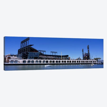 USA, California, San Francisco, SBC Ballpark, Stadium near the water Canvas Print #PIM4670} by Panoramic Images Canvas Wall Art