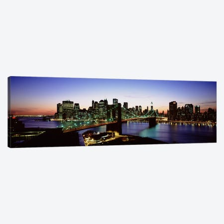 Brooklyn Bridge, New York City, New York, USA Canvas Print #PIM4676} by Panoramic Images Art Print