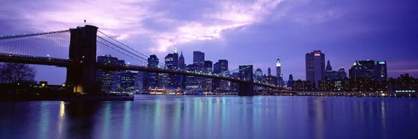 Brooklyn: Skyscrapers In A City, Brooklyn Bridge, NYC, New York City, New York State, USA by Panoramic Images
