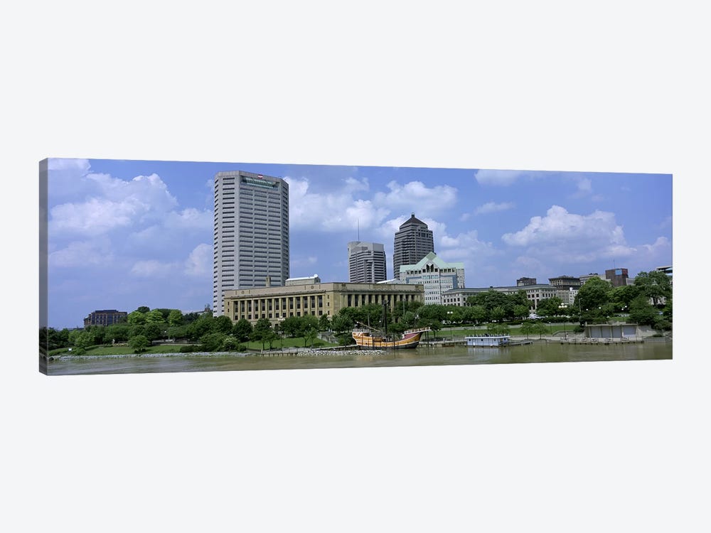 USA, Ohio, Columbus, Cloud over tall building structures by Panoramic Images 1-piece Canvas Art