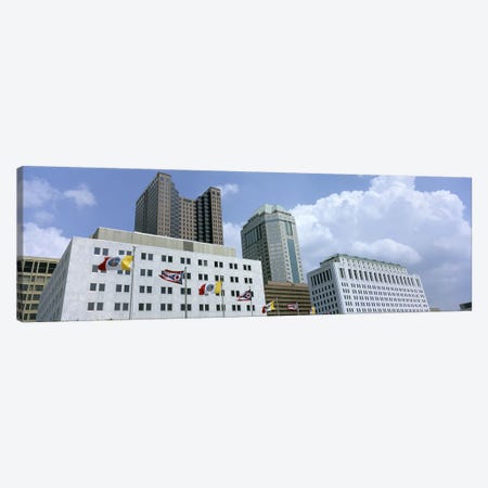 USA, Ohio, Columbus, Cloud over tall building structures #2 Canvas Print #PIM4687} by Panoramic Images Canvas Artwork