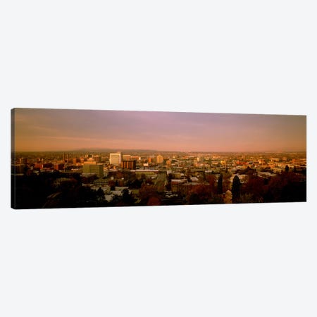 USA, Washington, Spokane, Cliff Park, High angle view of buildings in a city Canvas Print #PIM4694} by Panoramic Images Art Print