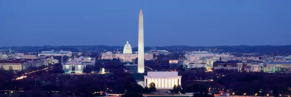 Washington, D.C.: High angle view of a cityWashington DC, USA by Panoramic Images
