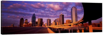 Skyscrapers in a city, Dallas, Texas, USA #2 Canvas Art Print - Dallas Art