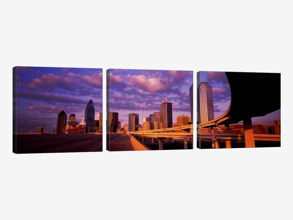 Skyscrapers in a city, Dallas, Texas, USA #2 by Panoramic Images 3-piece Canvas Wall Art