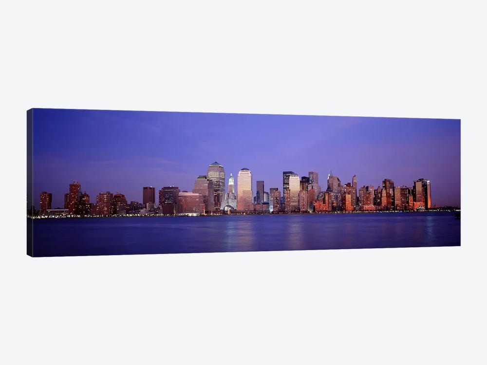 Skyscrapers in a city, Manhattan, New York City, New York, USA by Panoramic Images 1-piece Art Print