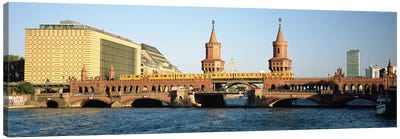 Oberbaum Bridge, Berlin, Germany Canvas Art Print - Berlin Art