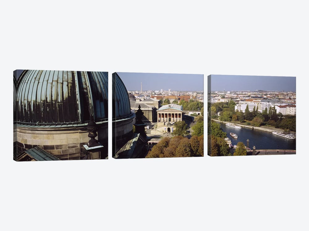High-Angle View Of Alte Nationalgalerie (Old National Gallery), Berlin, Germany by Panoramic Images 3-piece Art Print