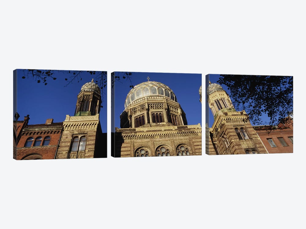 Low Angle View Of Jewish Synagogue, Berlin, Germany by Panoramic Images 3-piece Canvas Artwork