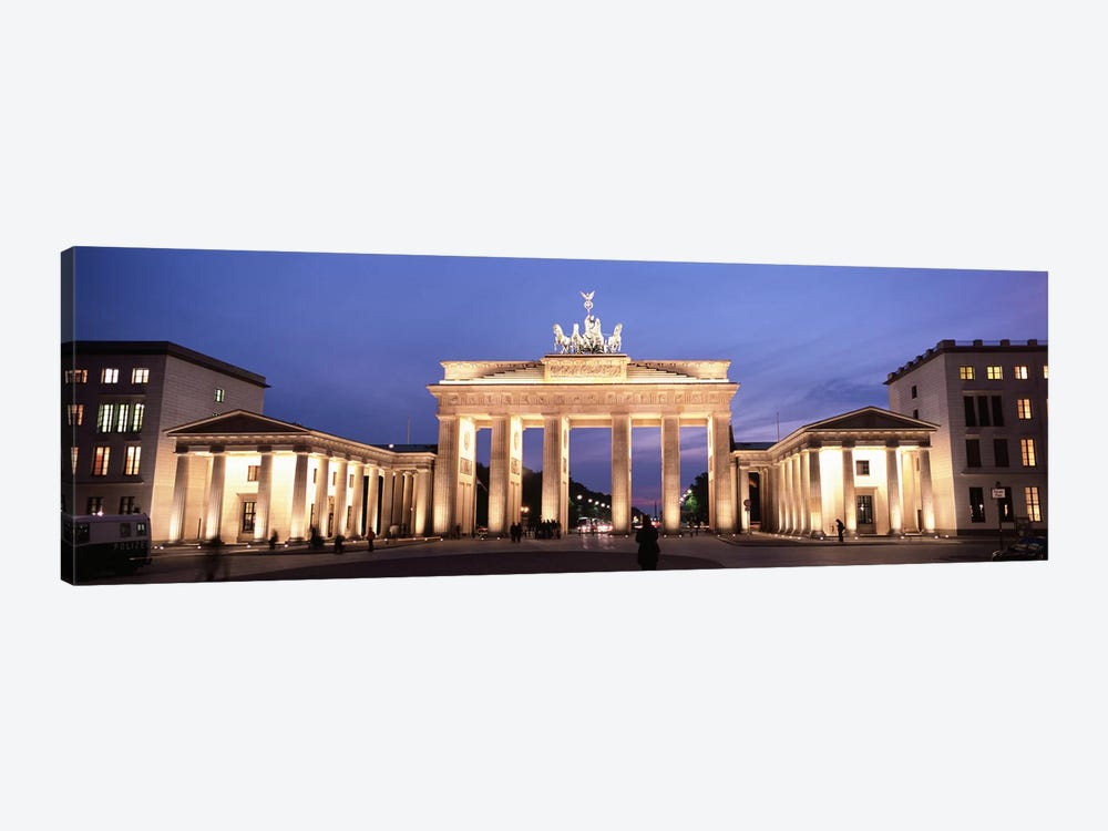 Illuminated Brandenburg Gate At Night, Berlin, Germany by Panoramic Images 1-piece Art Print