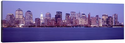 Skyscrapers in a city, Manhattan, New York City, New York, USA #2 Canvas Art Print - New York Art
