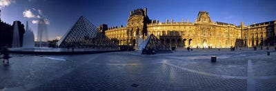 Sun Shining On The Richelieu Wing, Musee du Louvre, Paris, France by Panoramic Images canvas print