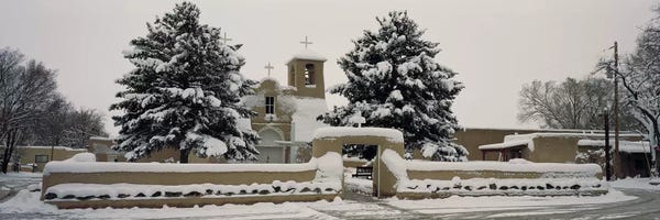 New Mexico: Facade of a church, San Francisco de Asis Church, Ranchos de Taos, Taos, New Mexico, USA by Panoramic Images