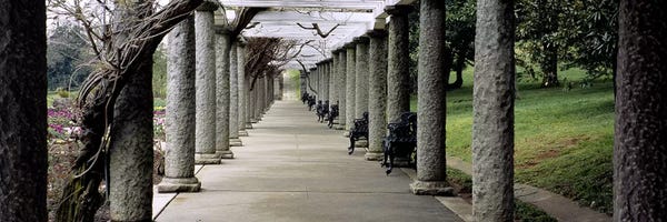 Virginia: Pergola Colonnades, Italian Garden, Maymont Estate, Richmond, Virginia, USA by Panoramic Images