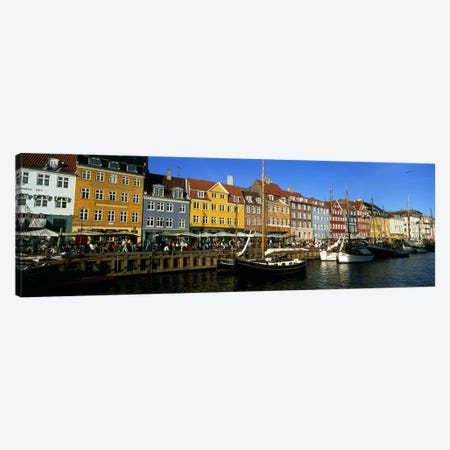 Waterfront Property, Nyhavn, Copenhagen, Denmark Canvas Print #PIM4767} by Panoramic Images Canvas Print