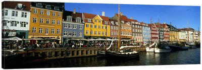 Waterfront Property, Nyhavn, Copenhagen, Denmark Canvas Art Print - Copenhagen Art