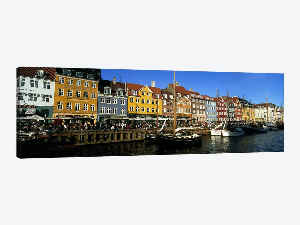 Waterfront Property, Nyhavn, Copenhagen, Denmark by Panoramic Images 1-piece Canvas Wall Art
