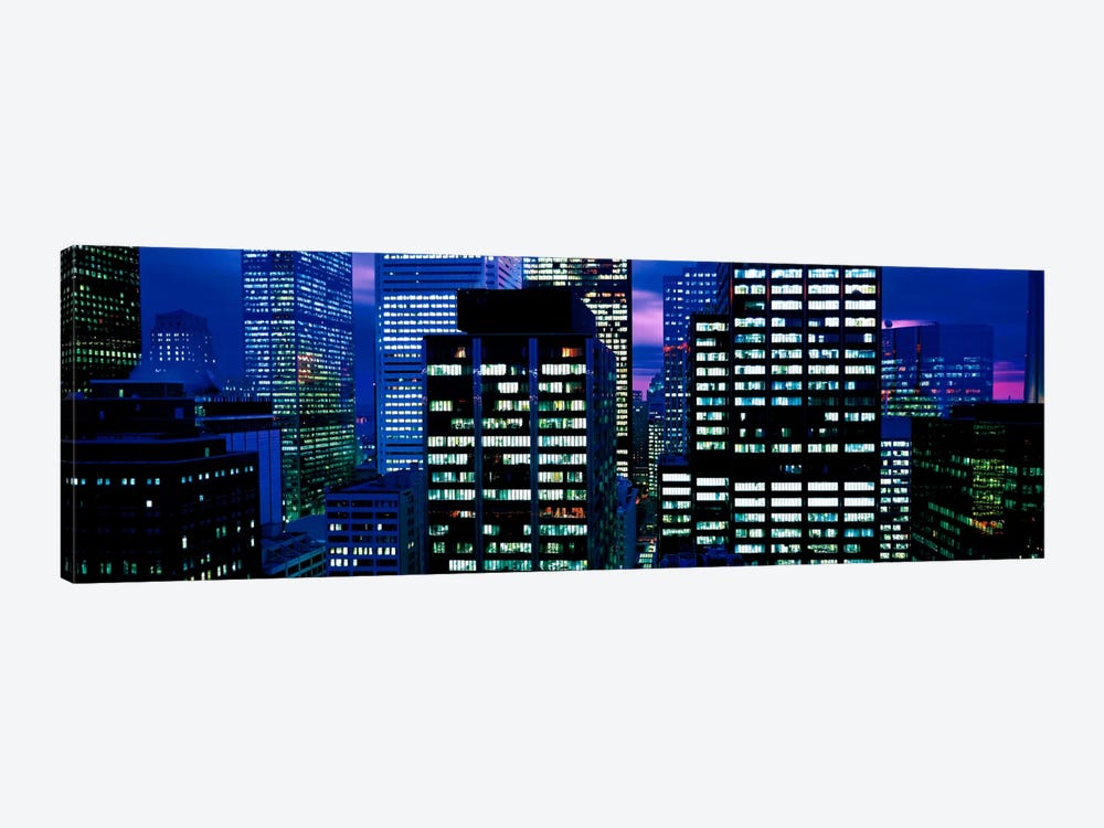 Downtown buildings Toronto Ontario Canada by Panoramic Images 1-piece Canvas Wall Art